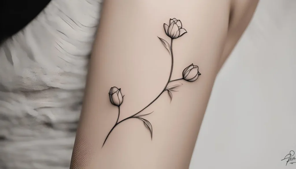 Create a delicate an Minimalist Tattoos